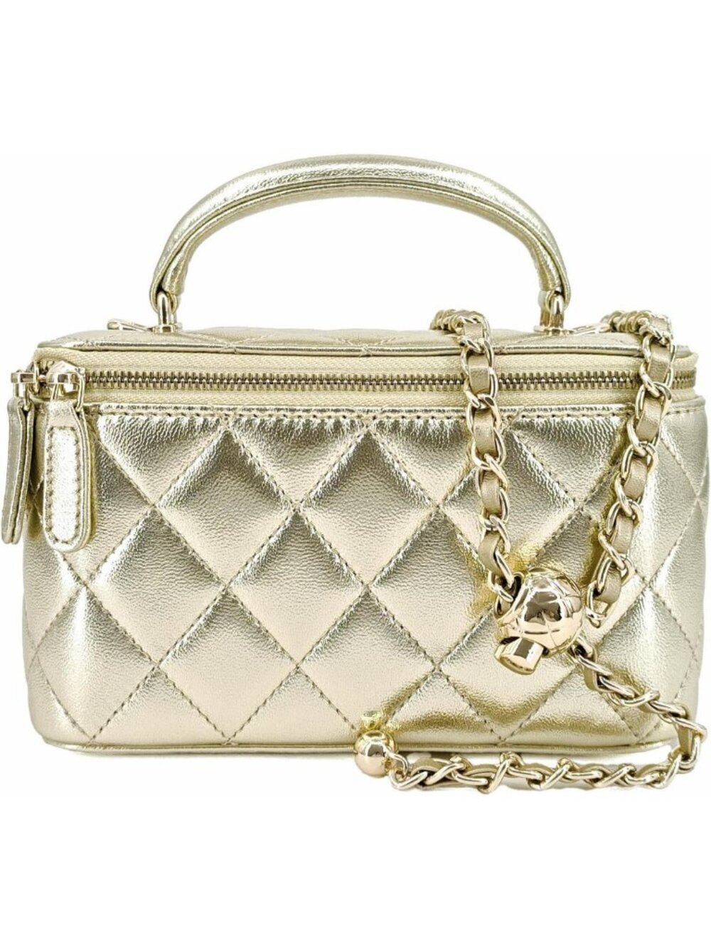 Chic Mini Quilted Lambskin Crossbody Bag - Stylish Vanity Purse for Women